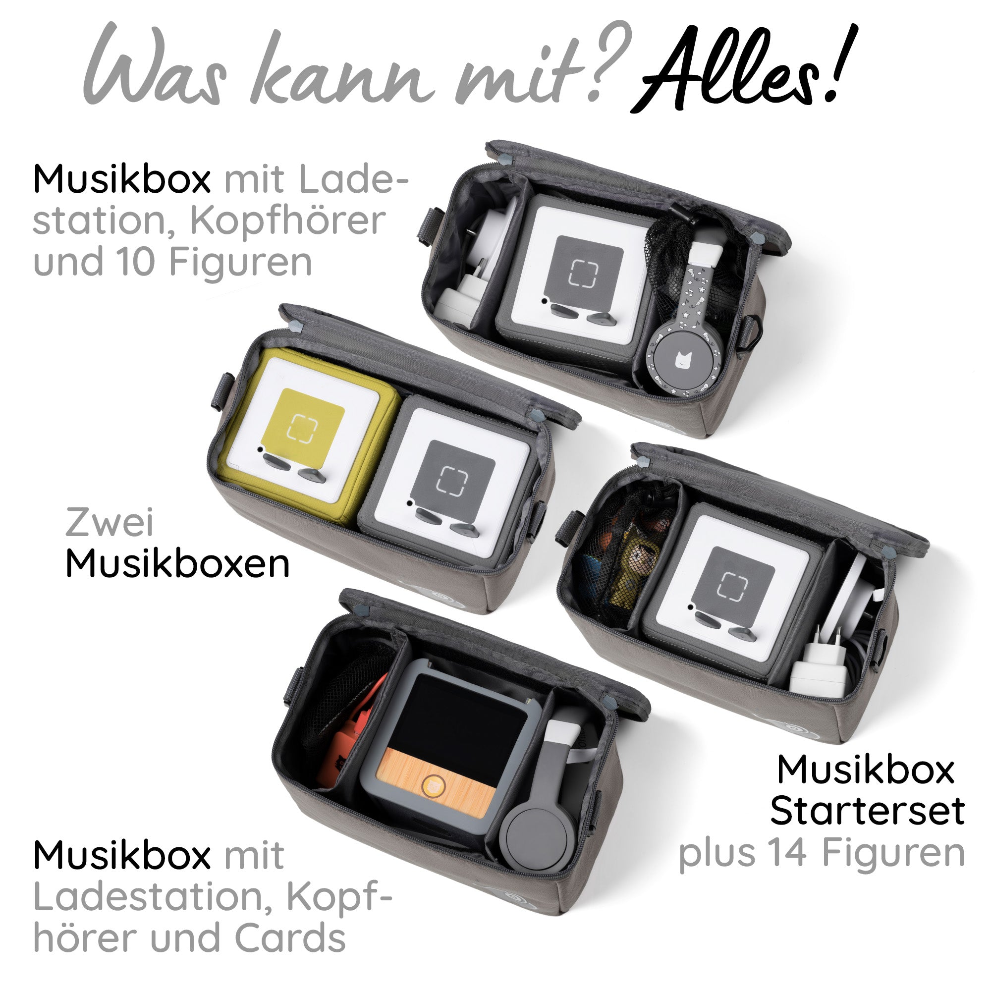 Musikbox-Tasche für Toniebox/Tigerbox und Zubehör